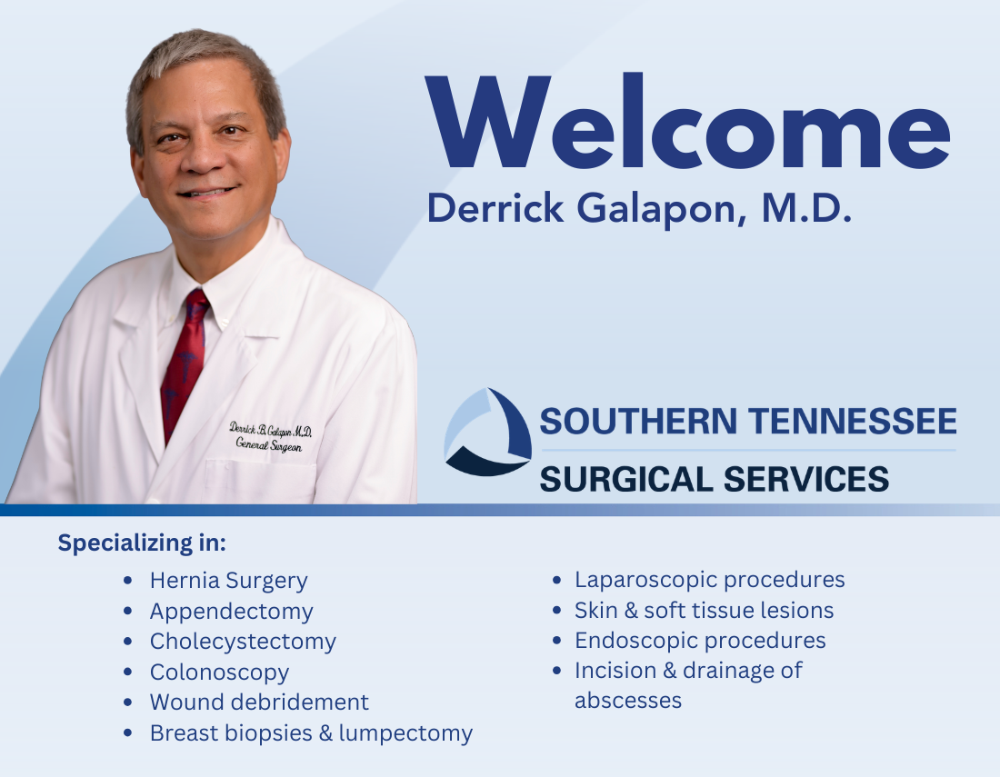 Southern Tennessee Regional Health System Welcomes Derrick Galapon, M.D., F.A.C.S., to Pulaski