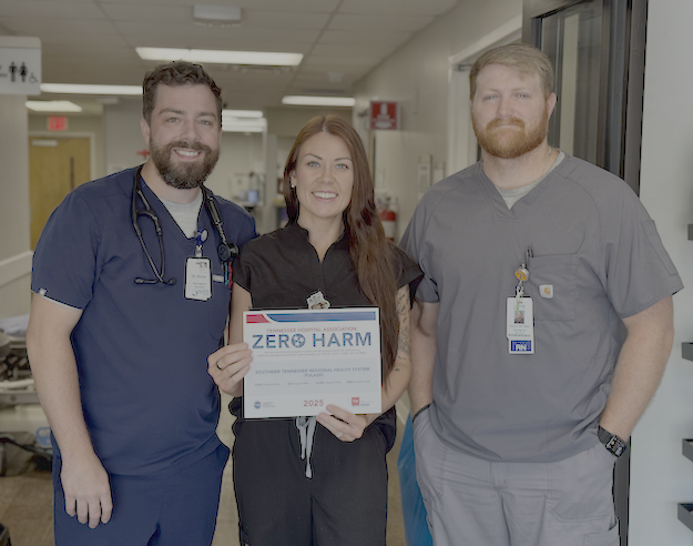 STRHS Pulaski Recognized for Hospital-Wide Zero Harm in All Four Eligible Categories